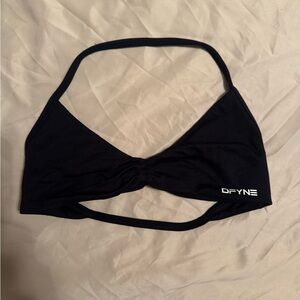 DFYNE Black Women's Sports Bra Top